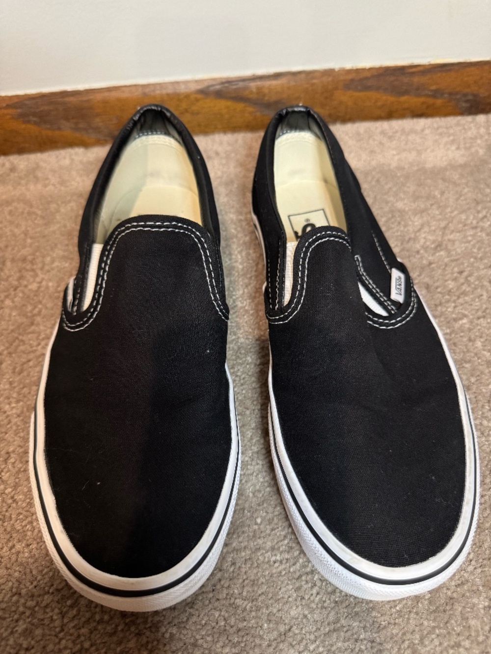 Vans Classic Slip-On Shoes – Canvas Black – Women's Size 8.5